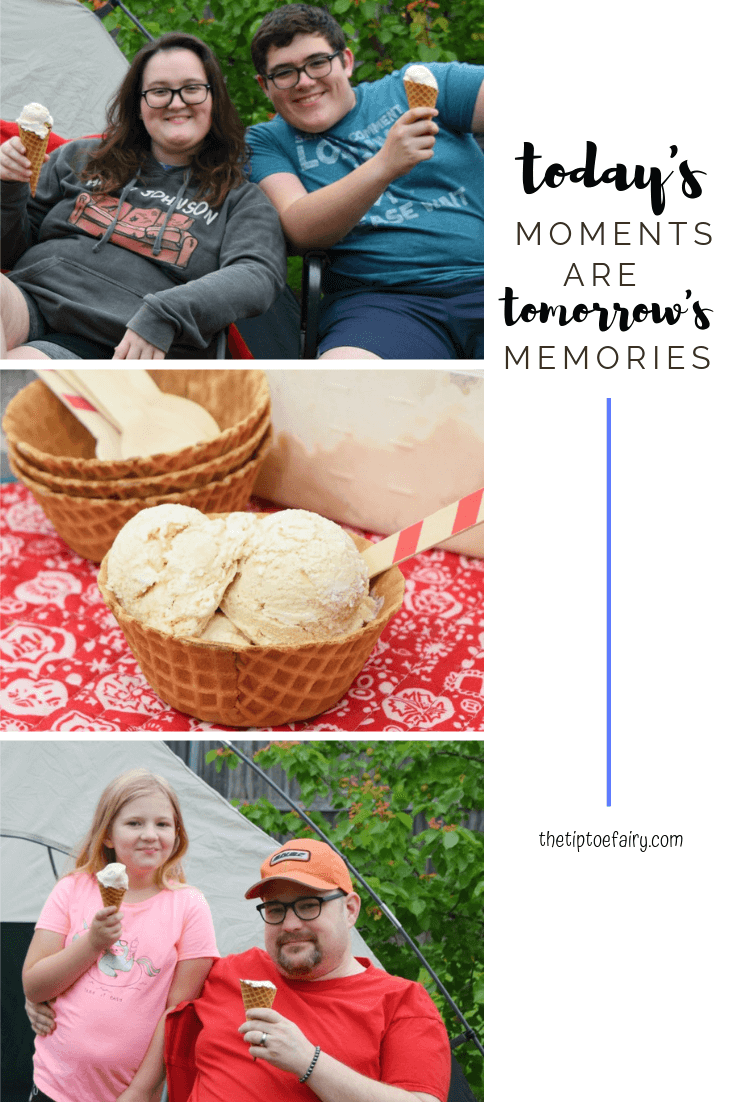 Making Memories with No Churn Root Beer Float Ice Cream