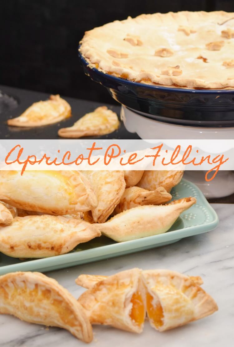 Apricot Pie filling can be used for regular pies and mini hand pies