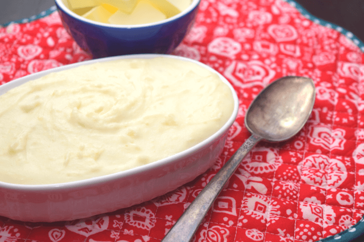 These cream cheese mashed potatoes are the easiest to make. 