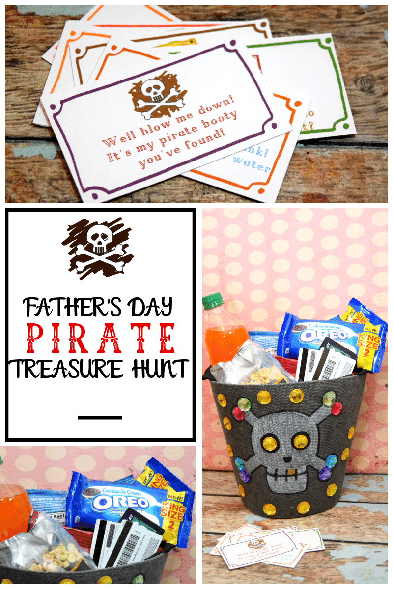 Create a Pirate Treasure Hunt for Father's Day with these fun printable clues.