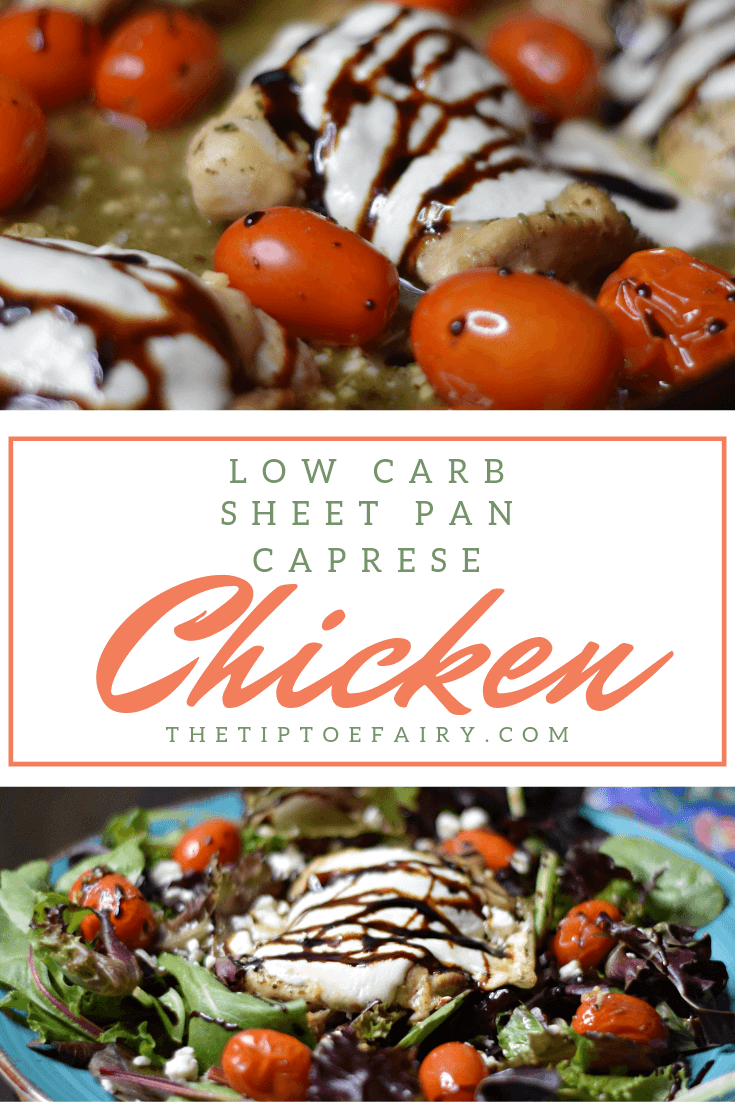 Low Carb Sheet Pan Caprese Chicken Thighs