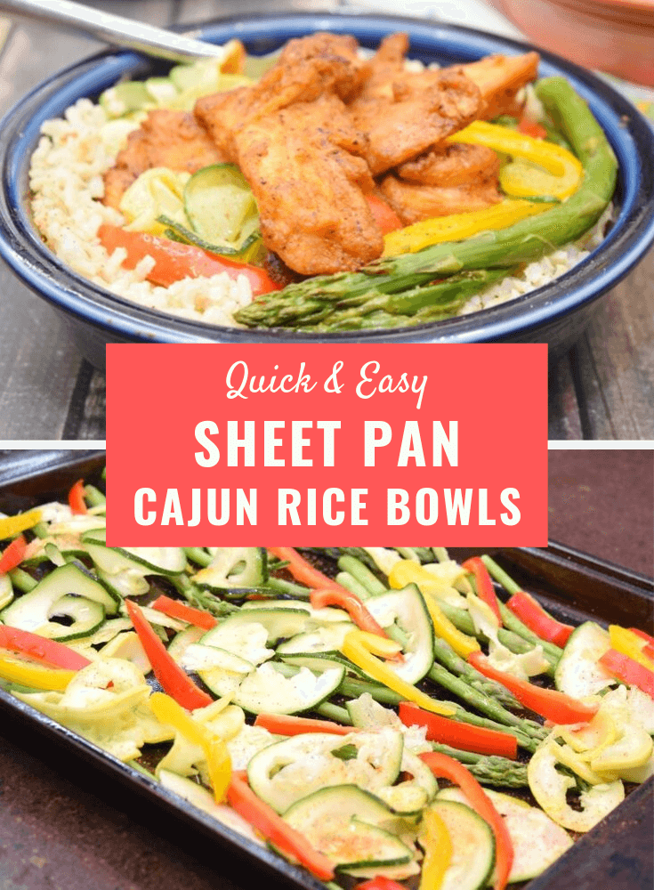 Sheet Pan Cajun Rice Bowls