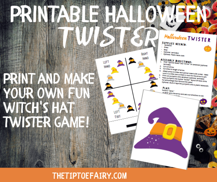 Free Printable Halloween Witches Hat Twister Game