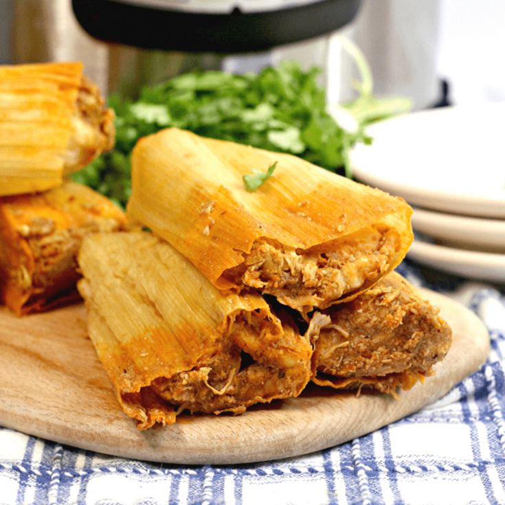 Instant Pot Rotisserie Chicken Tamales