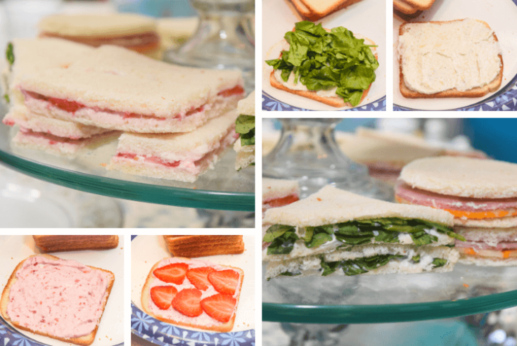 Three Types of Tea Sandwiches