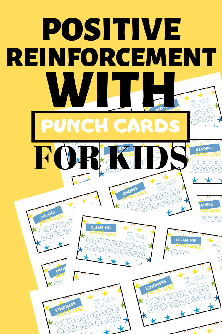 Free Kids Printable Punch Cards