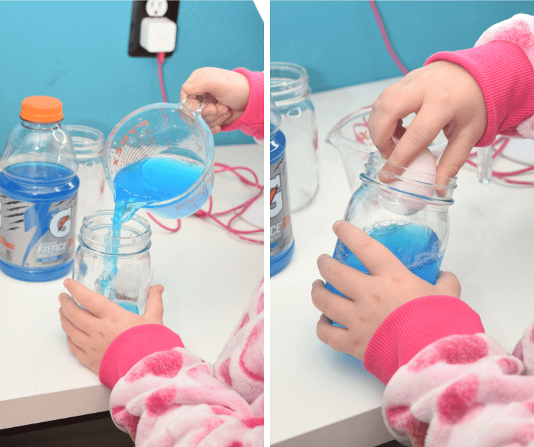 Tooth Decay STEM project using Gatorade and eggs.