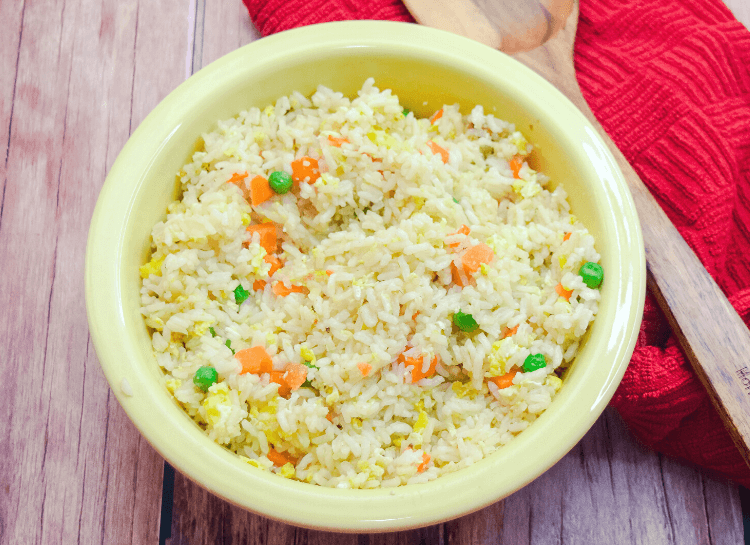 Close up of the EASIEST Fried Rice to make!