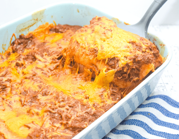 Tex Mex Cheese Enchiladas with Enchilada Chili Gravy 