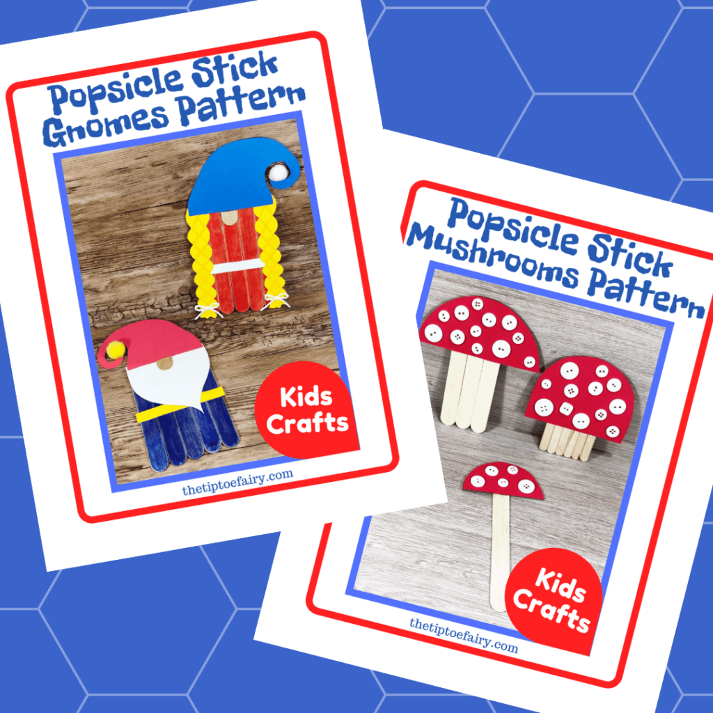 Instant Download for the Popsicle Stick Gnomes and Popsicle Stick Mushroom Puppets