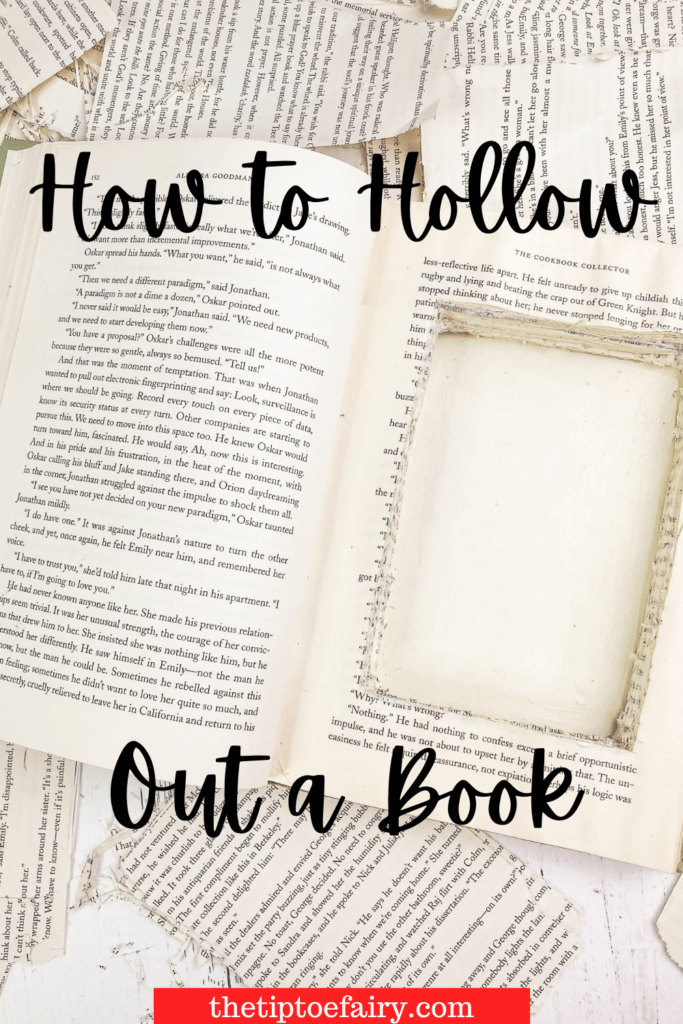 how to make hollow book