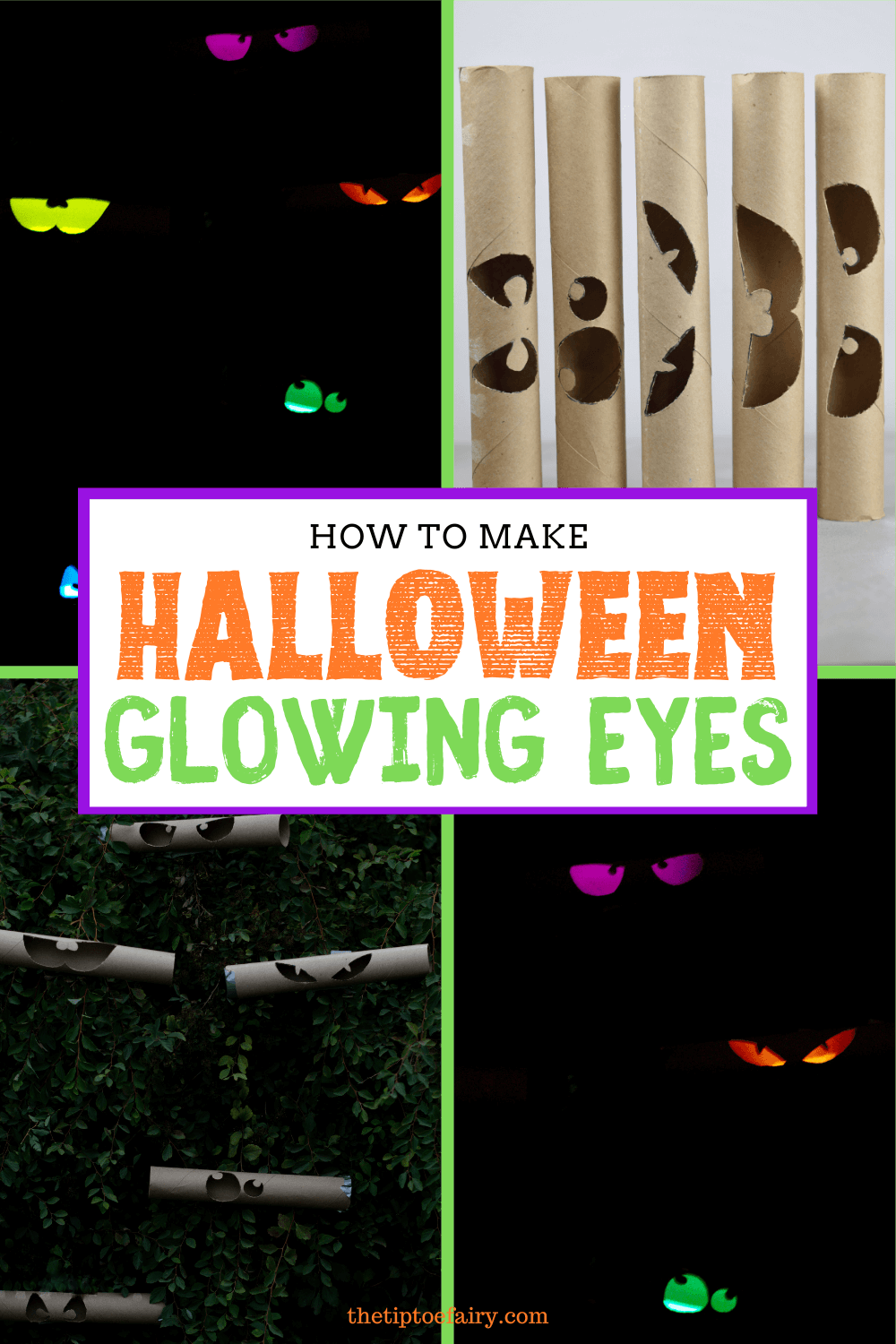 How to Make Halloween Glowing Eyes The TipToe Fairy