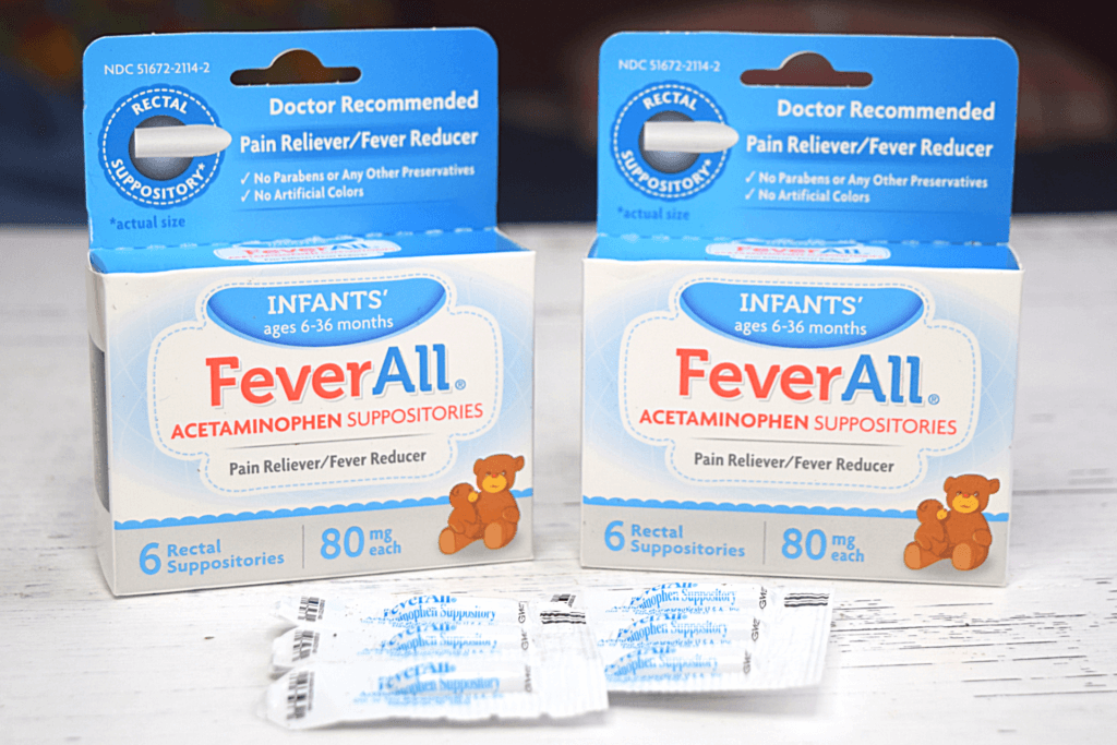 FeverAll acetaminophen suppositories 