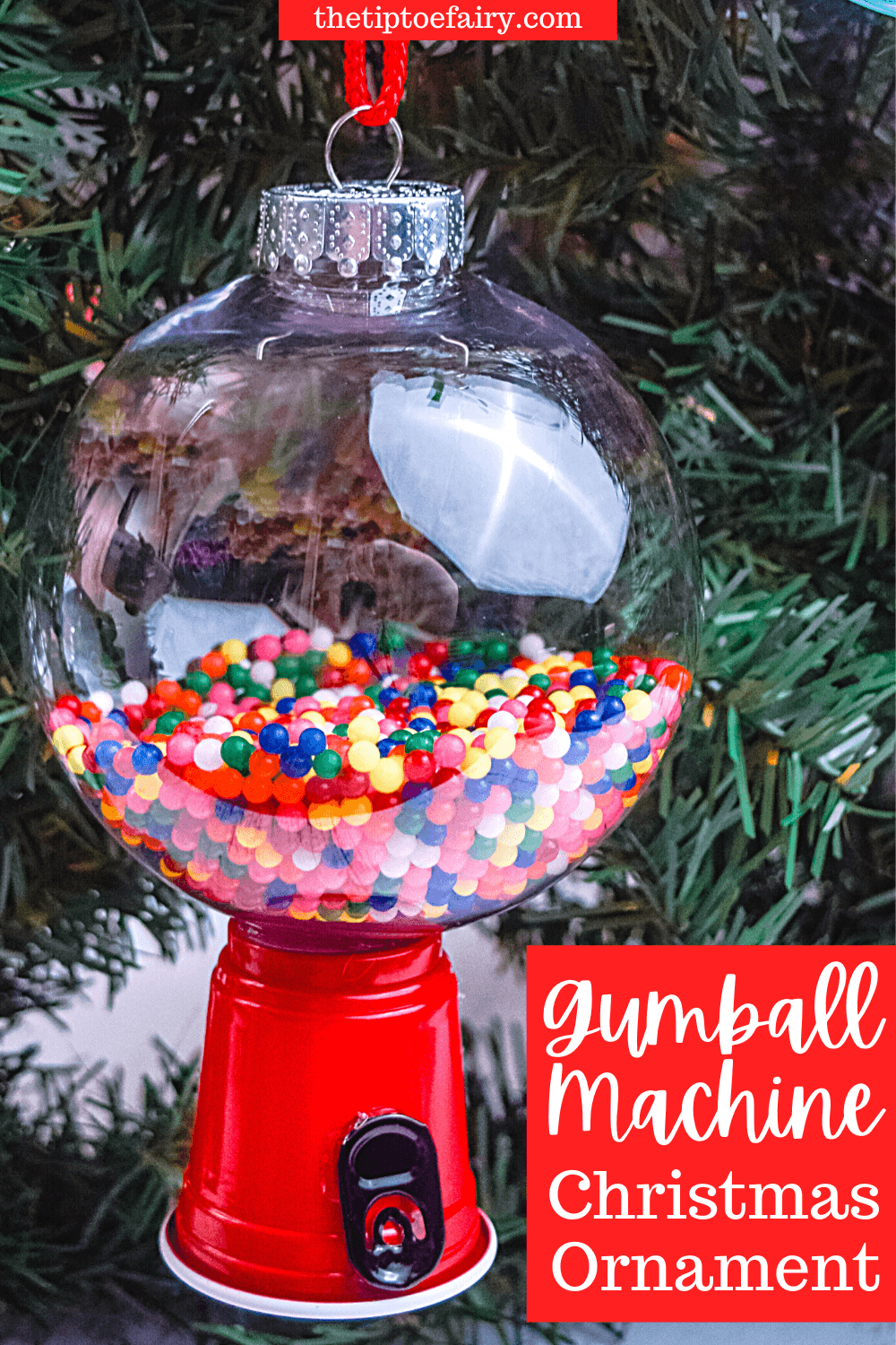 Glass Gumball Machine Ornament