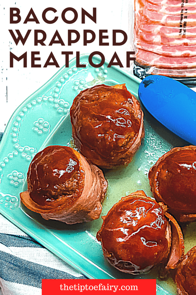 Bacon wrapped meatloaf muffins title image