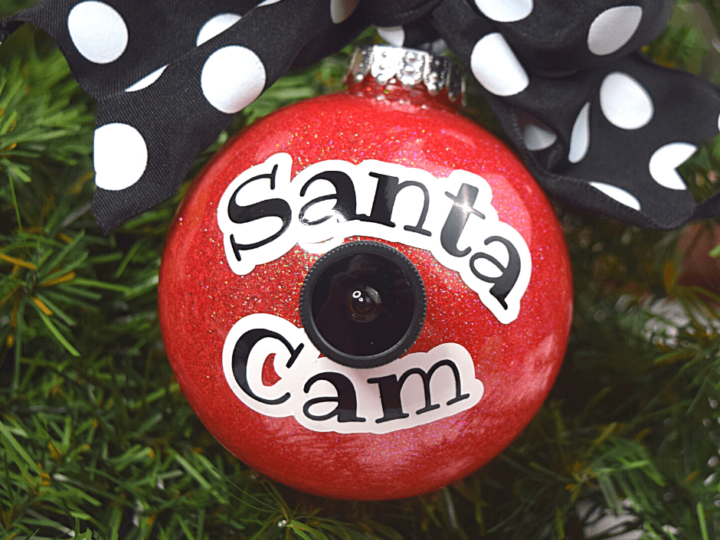 Santa Cam DIY Christmas Ornament Decal 