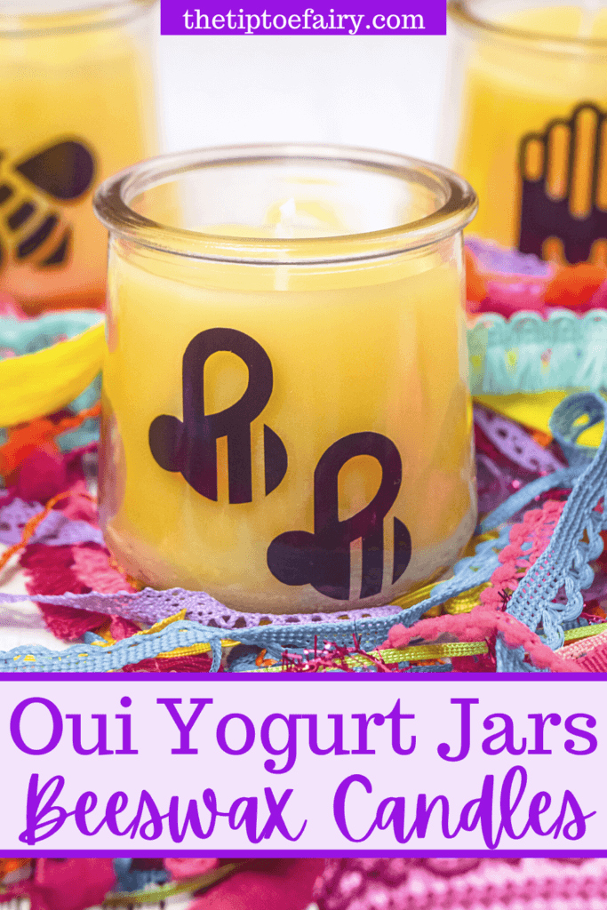 Recycles Oui yogurt jars  Diy jar crafts, Crafts with glass jars