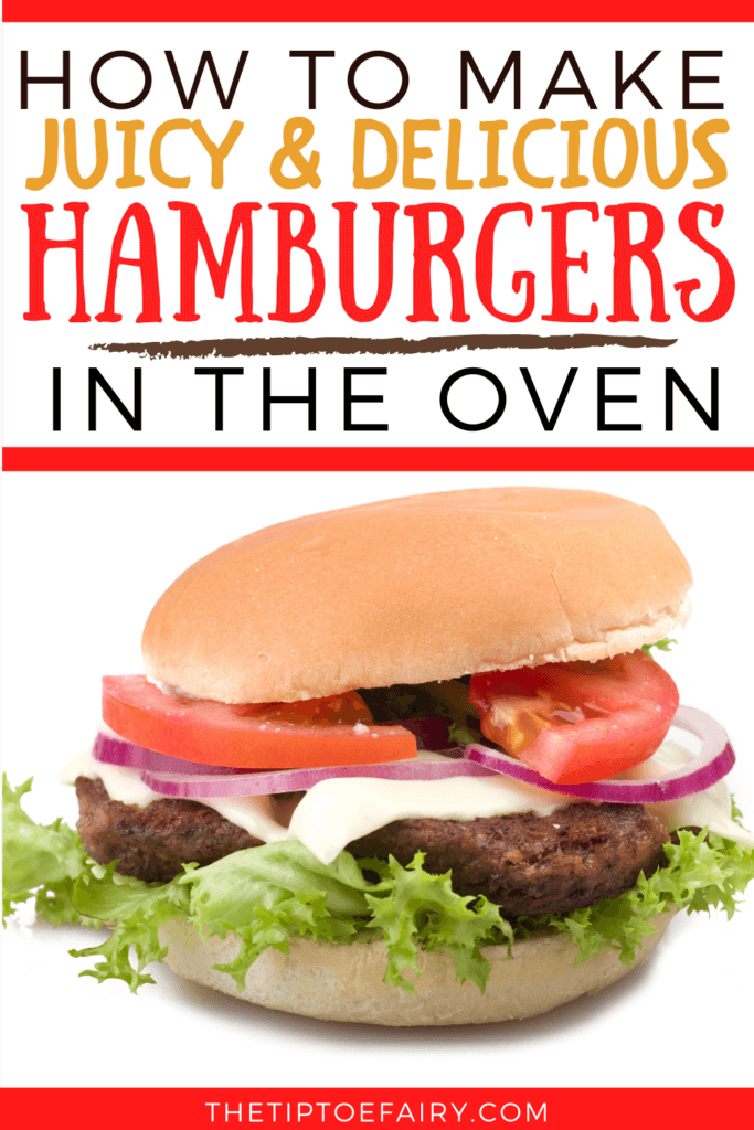 Title image for hamburgers in the oven