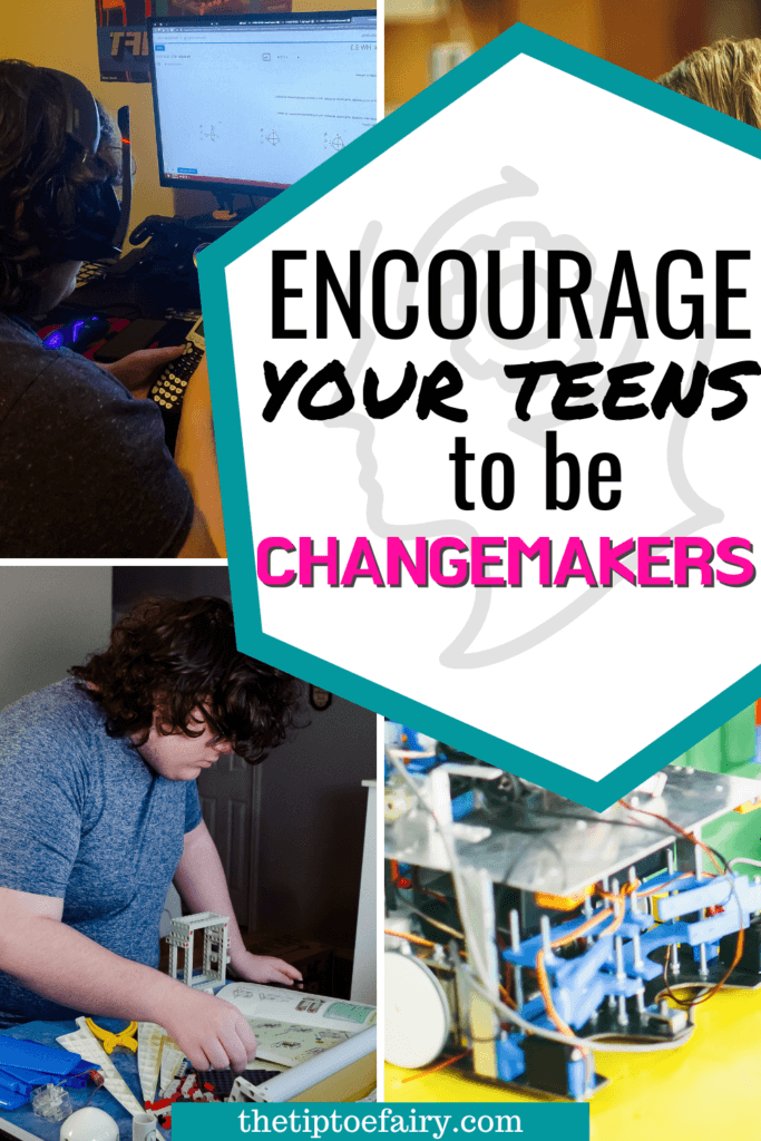 Title image to encourage your teens to be changemakers