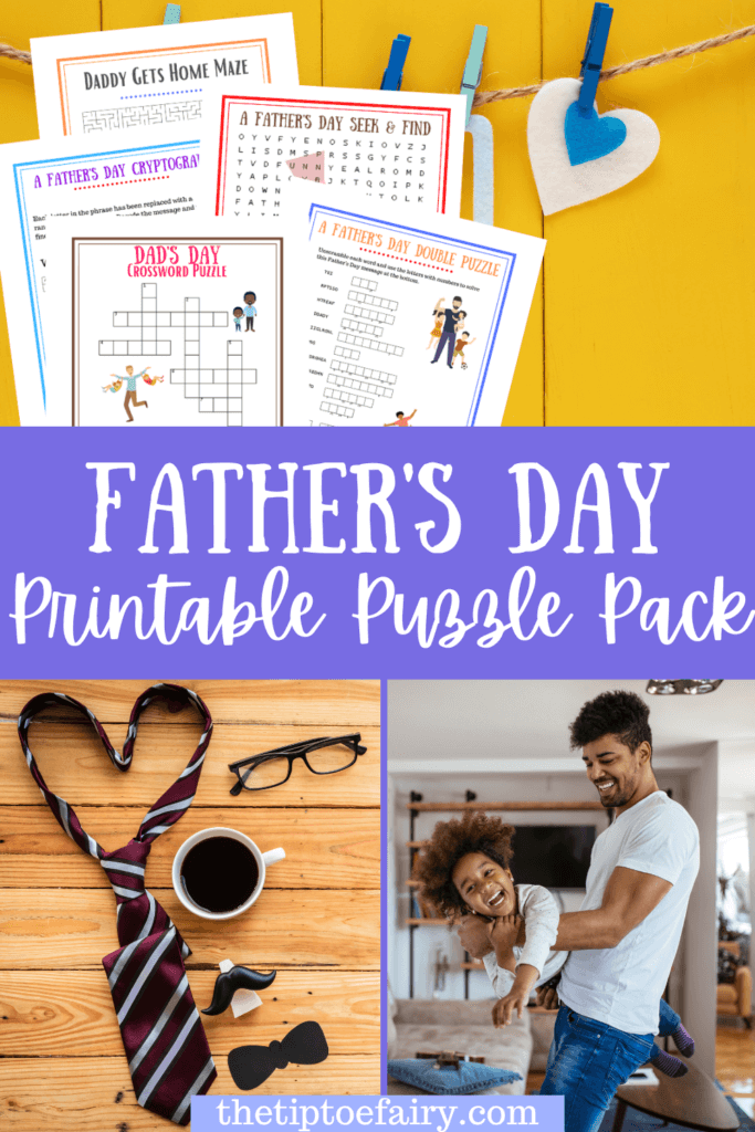 Father's Day Printable Puzzle Pack title image