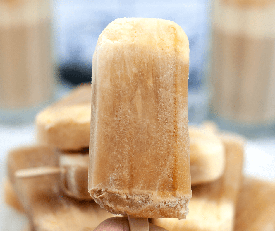 A Root Beer Float Popsicle