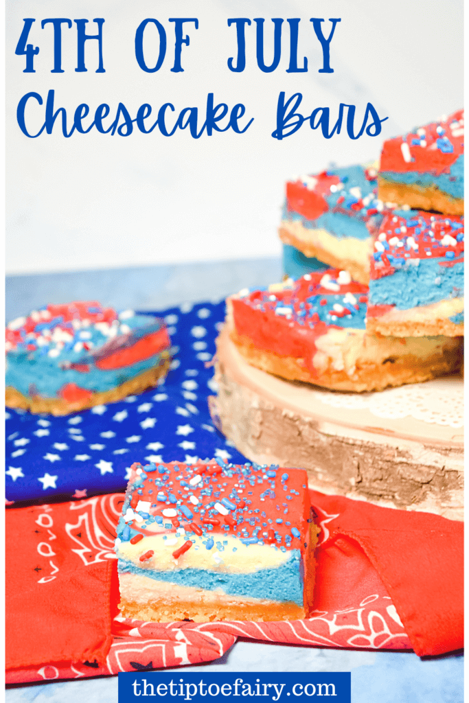 Title image for 4th of July Cheesecake Bars