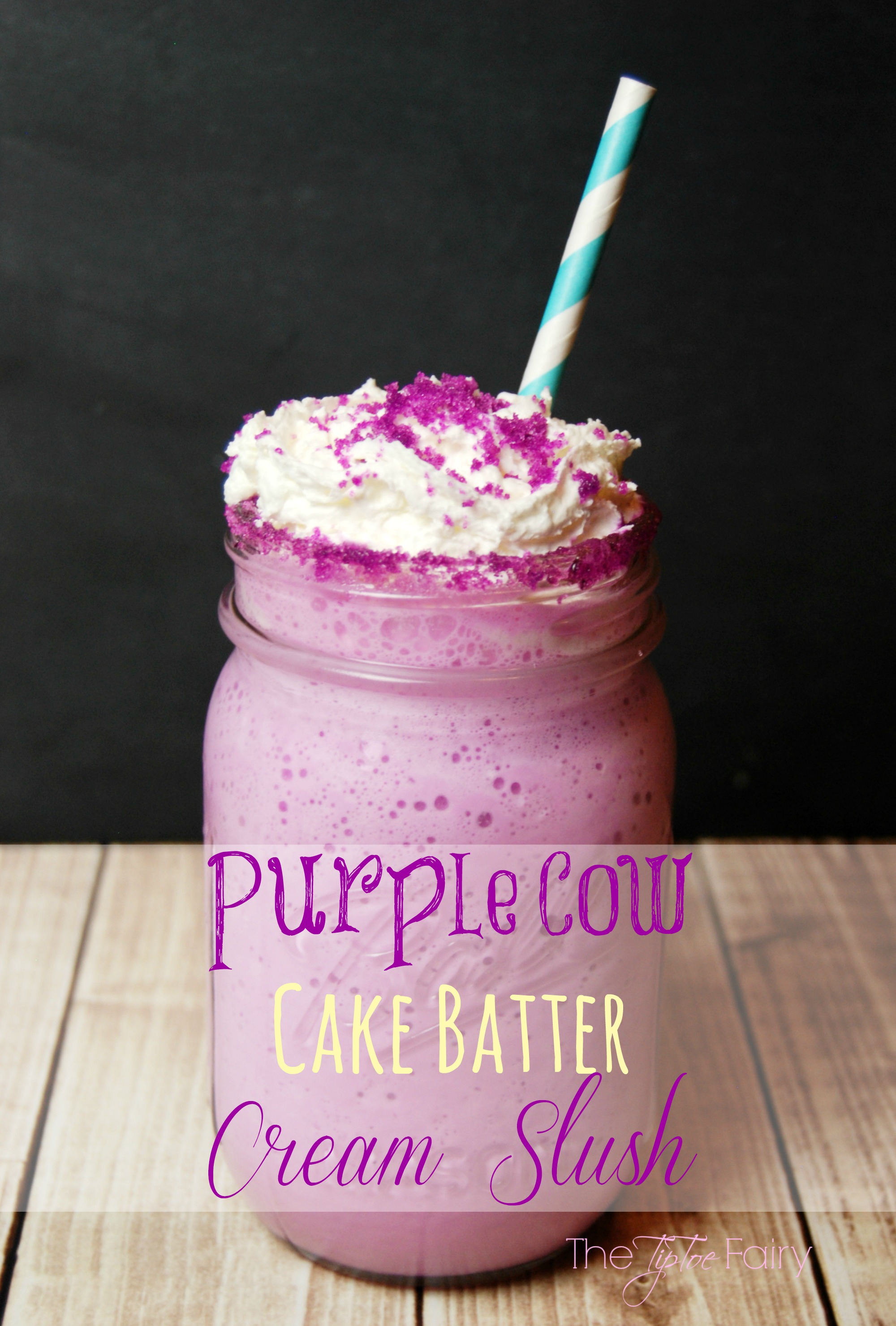 Title image of Purple Cow Cake Batter Cream Slush