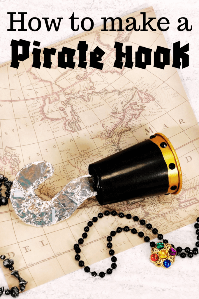 Title image on how to make a pirate hook with a finished one