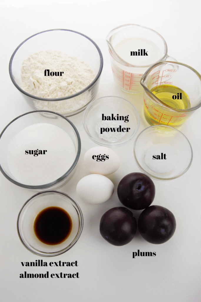 Ingredients for Sugar Plum Cupcakes