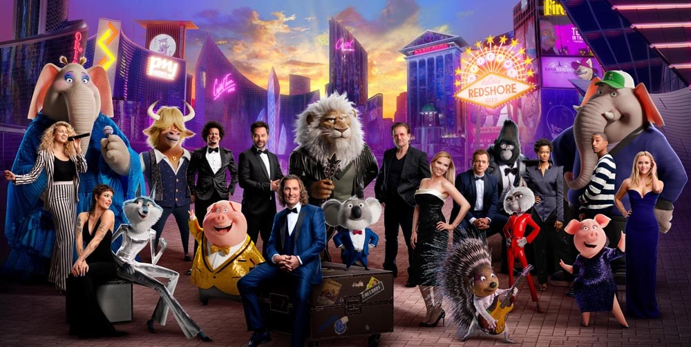 Cast of Sing 2 with their characters - NBC Universal