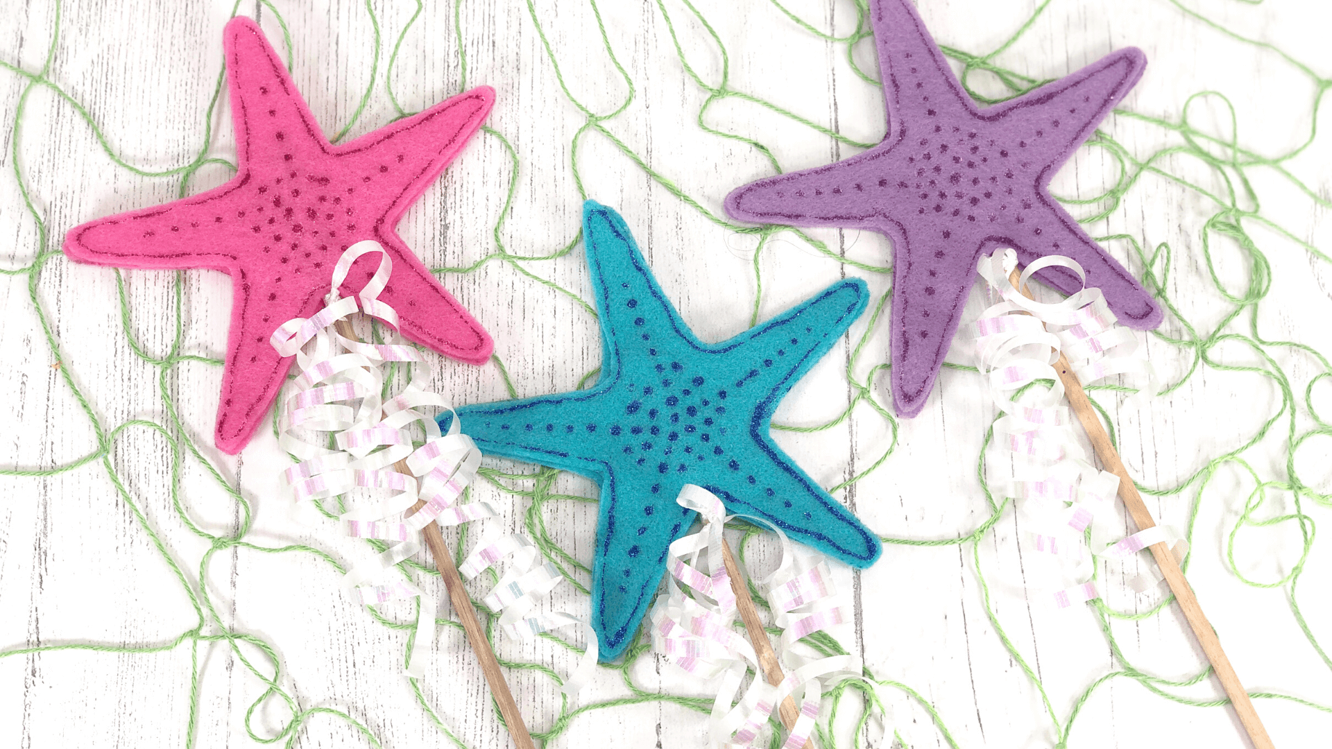 How to make Mermaid Starfish Wands