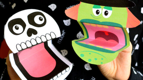 Image for Printable Halloween Puppets
