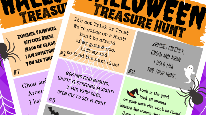 Image for Let's Go on a Halloween Treasure Hunt - Free Printable