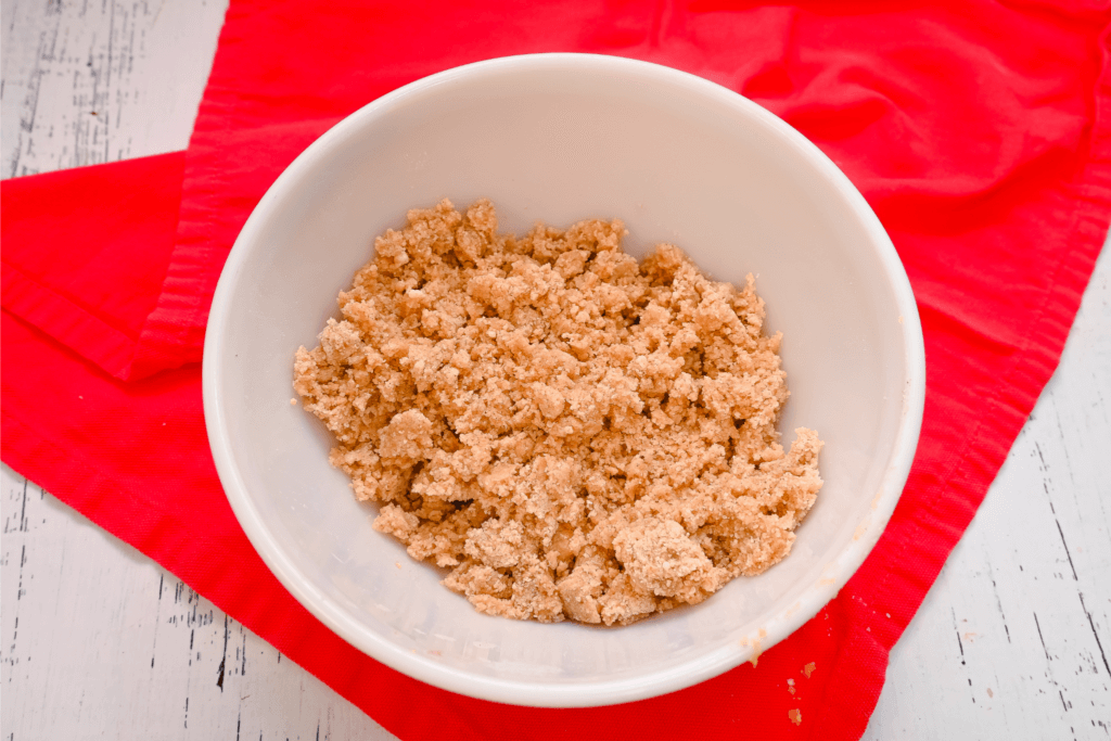 Crumbly brown butter cornbread cookie dough. 