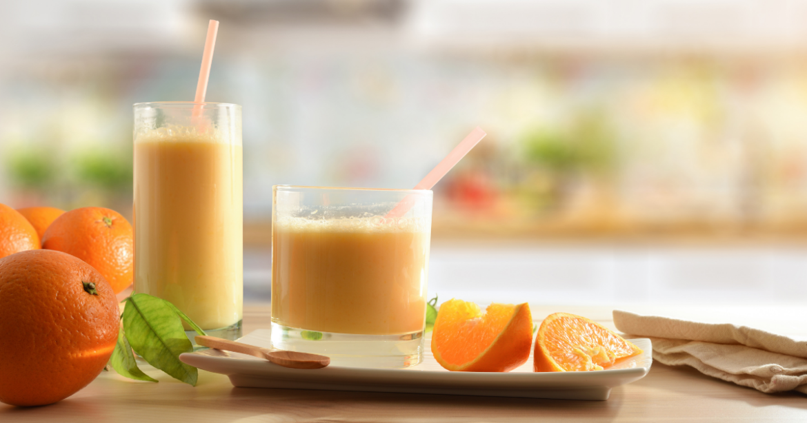 Make Orange Julius with Vanilla Ice Cream and Orange Juice The TipToe