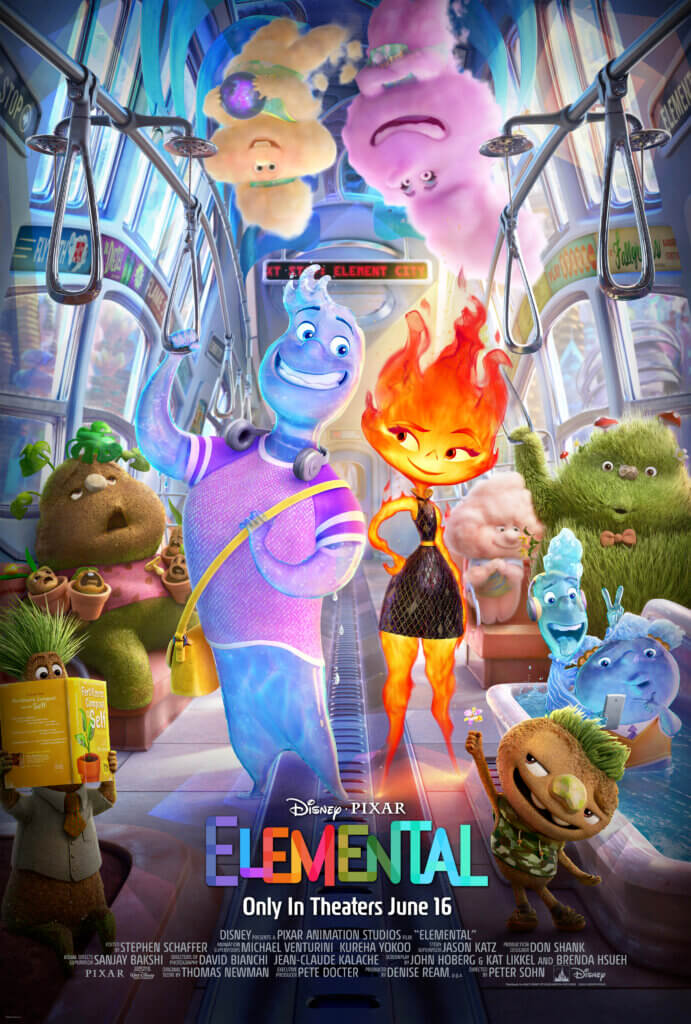 Disney Pixar Elemental movie poster