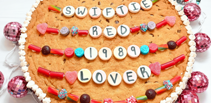 Taylor Swift Friendship Bracelet Cookie Pizza