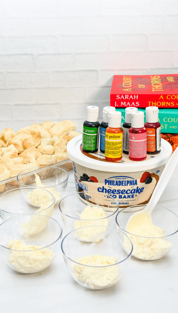 The ingredients to make these acotar puff pastry treats