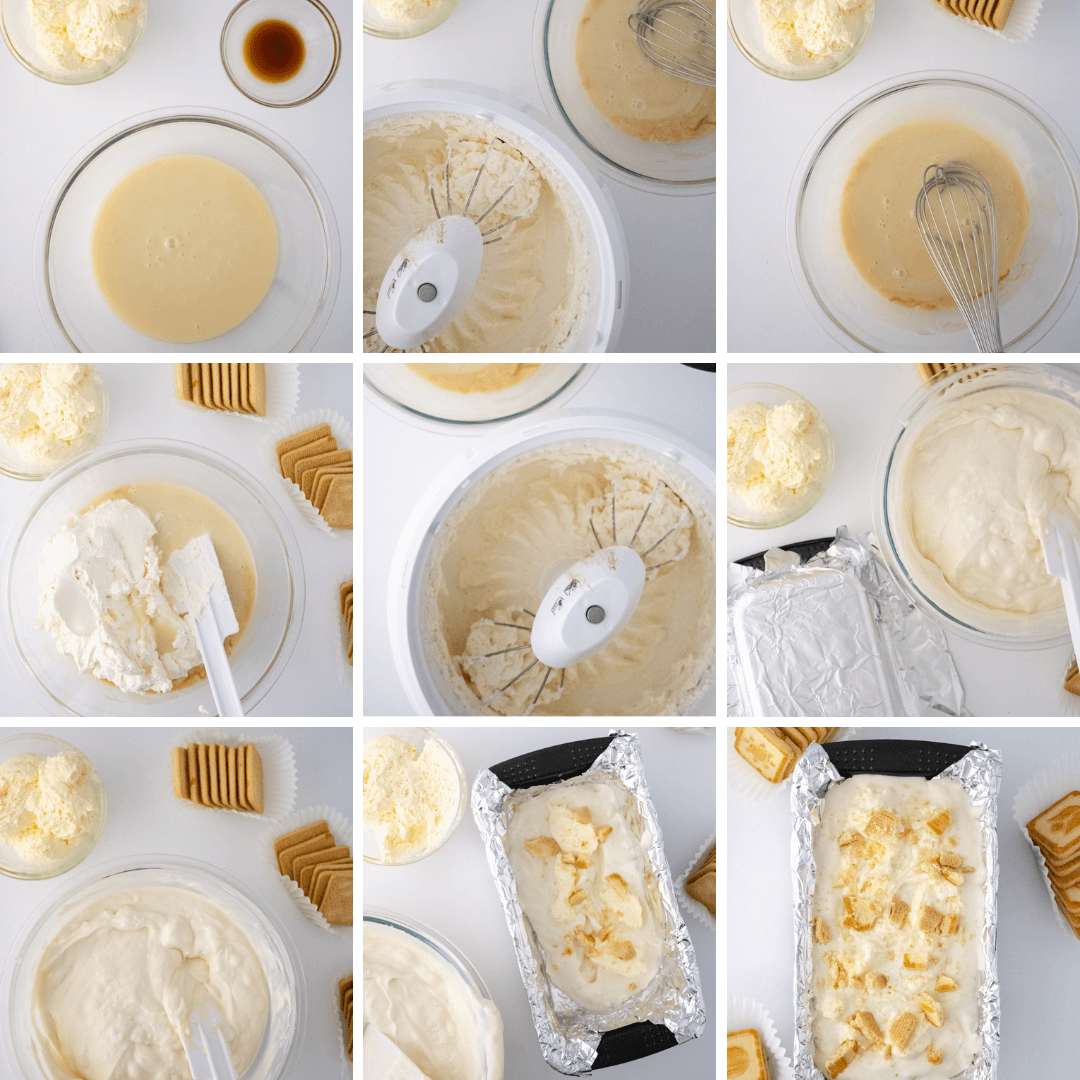 How to make No Churn Banana Cream Cheesecake Ice Cream | The TipToe Fairy