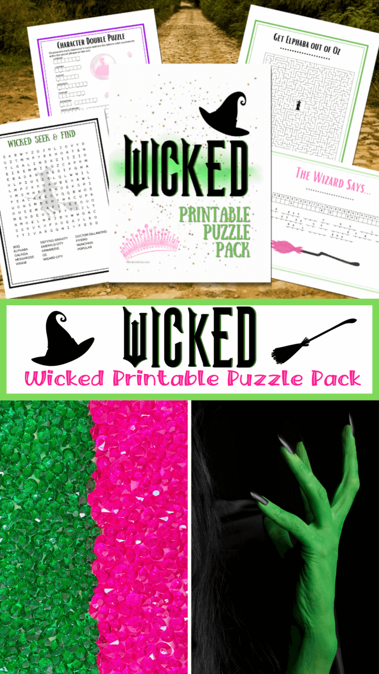 Free Printable Wicked Puzzles and Cryptograms | The TipToe Fairy