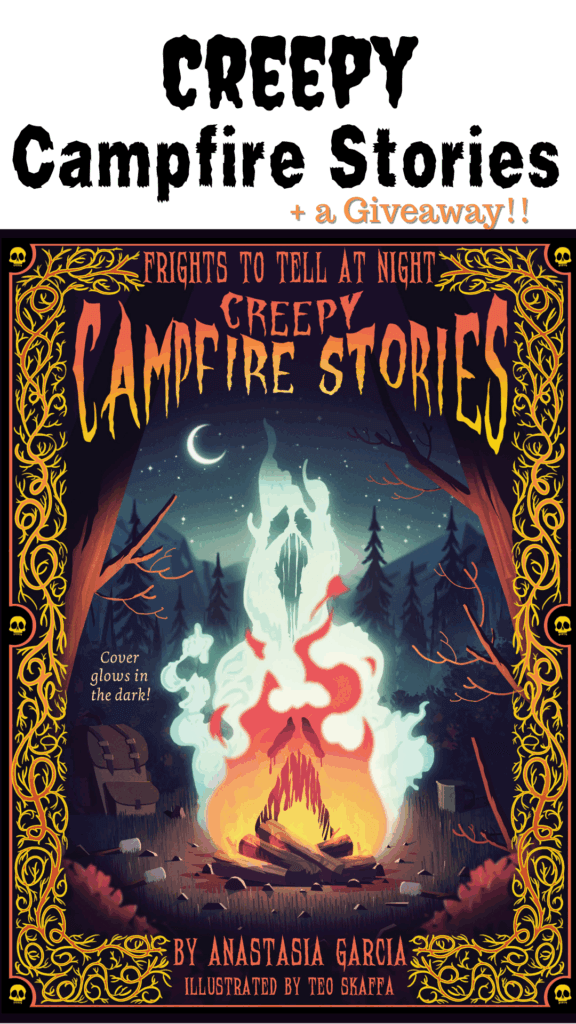 Title image with a picture of the book Creepy Campfire Stories