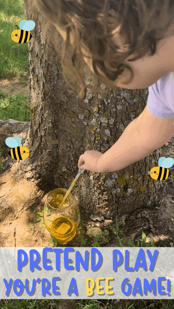 TItle image with a little girl outside adding yellow water to a glass jar.
