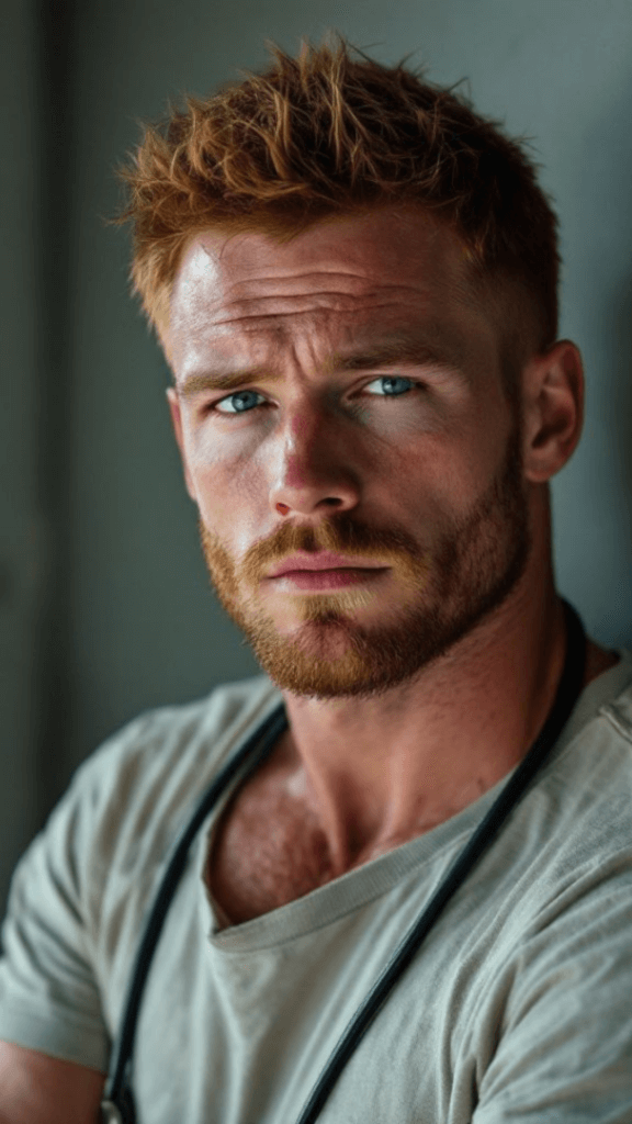 A man in a light green shirt with a stethescope around his neck. 