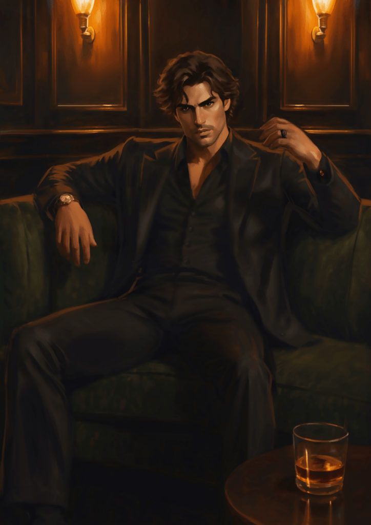 Lucifer Morningstar in The Serpent's Tongue bar