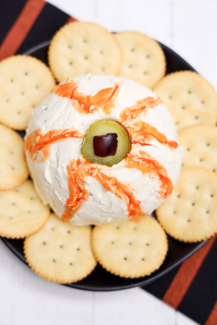 Halloween Eyeball Cheeseball
