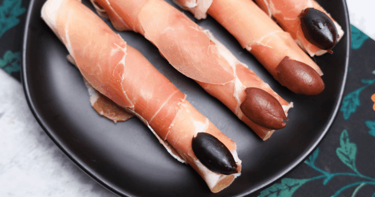 Halloween Witch Finger Prosciutto Appetizers